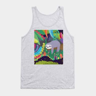 Sloth in nature Tank Top